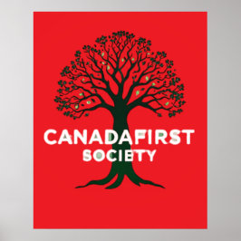 CANADAFIRST MAATSCHAPPIJ POSTER