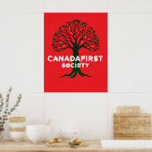 CANADAFIRST MAATSCHAPPIJ POSTER (Keuken)