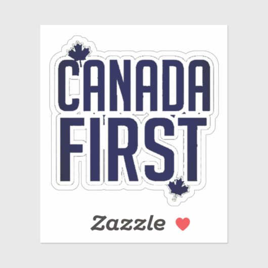 CANADAFIRST NAVY BLUE STICKER (Vel)