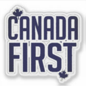 CANADAFIRST NAVY BLUE STICKER (Voorkant)