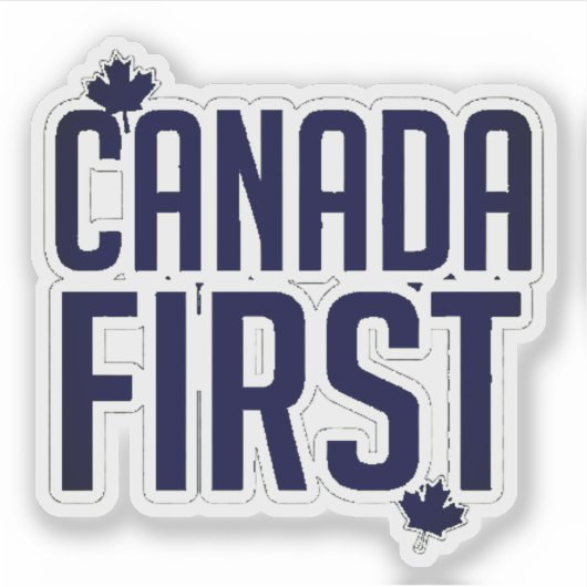 CANADAFIRST NAVY BLUE STICKER (Voorkant)