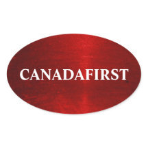 CANADAFIRST ovale Sticker