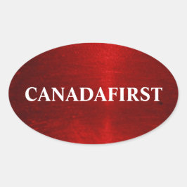 CANADAFIRST ovale Sticker