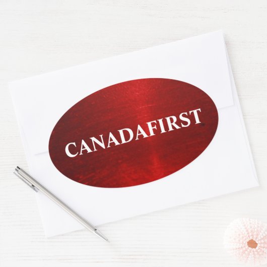 CANADAFIRST ovale Sticker (Envelop)
