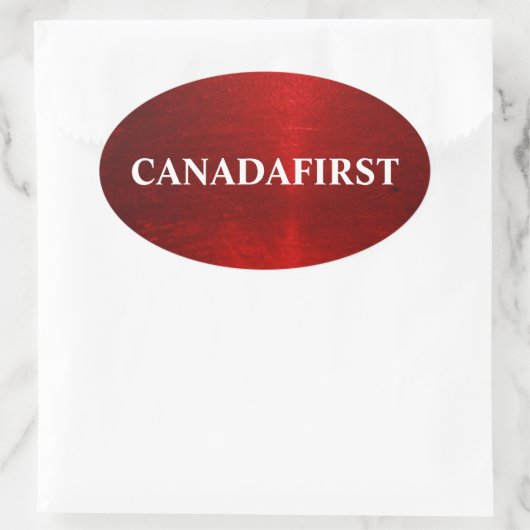 CANADAFIRST ovale Sticker (Tas)