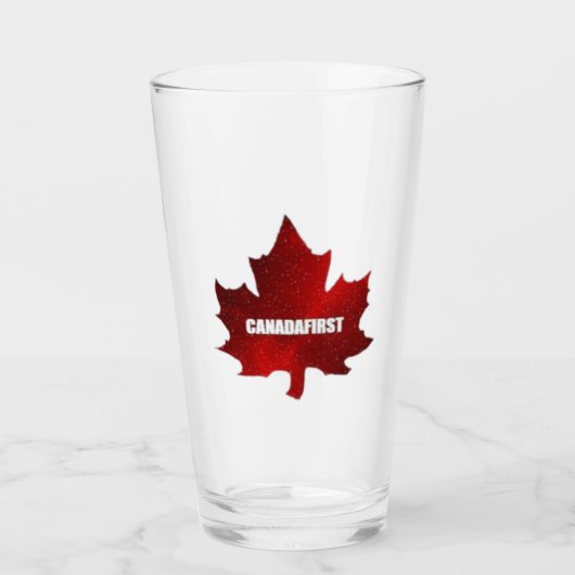 Canadafirst rood esdoornbladglas glas (Voorkant)