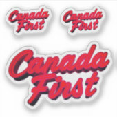CANADAFIRST ROOD STICKER (Voorkant)