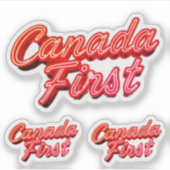 CANADAFIRST STICKERS (Voorkant)