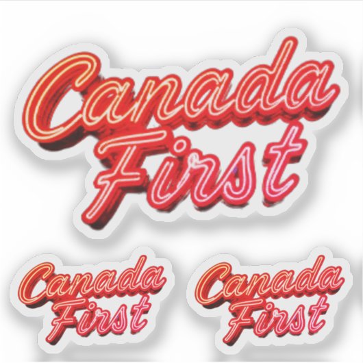CANADAFIRST STICKERS (Voorkant)