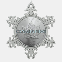 CANADAFIRST TIN SNEEUWVLOK ORNAMENT