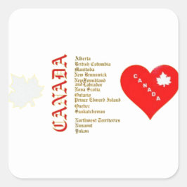 CANADAFIRST VIERKANTE STICKER