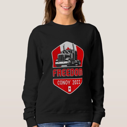 Canadaflag Shield Freedom Convoy 2022 for Canadian Trui (Voorkant)