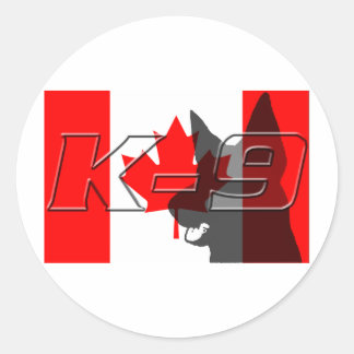 CanadaK9 Ronde Sticker