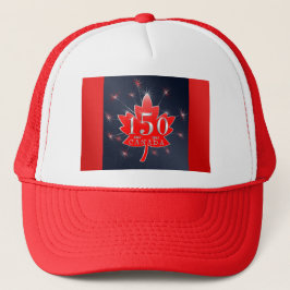 Canada's 150e Maple Leaf & Fireworks Celebration Trucker Pet