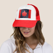 Canada's 150e Maple Leaf & Fireworks Celebration Trucker Pet (In situ)