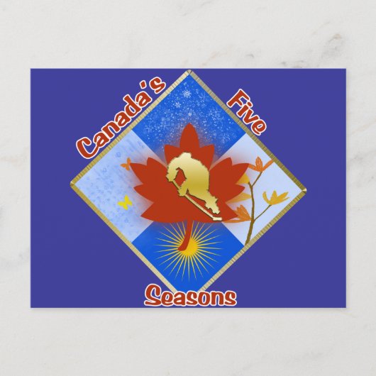 Canada's 5-seizoensgebonden Briefkaart (Voorkant)