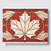 Canada's Maple Leaf Gastenboek (Voorkant)