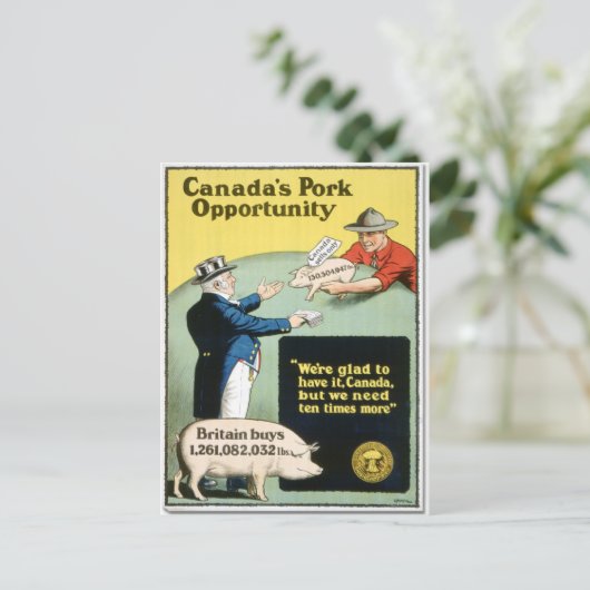 Canada's Pork Opportunity Briefkaart (Staand voorkant)