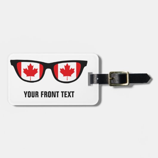 Canadees aangepast bagagelabel (Voorkant horizontaal)