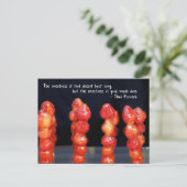 Canadees aardbeienhandschoenen briefkaart (Staand voorkant)