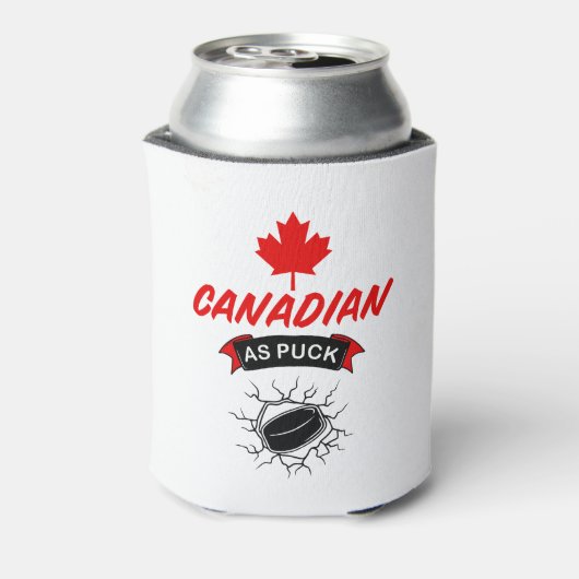 Canadees als Puck Blikjeskoeler (Blikje Achterkant)