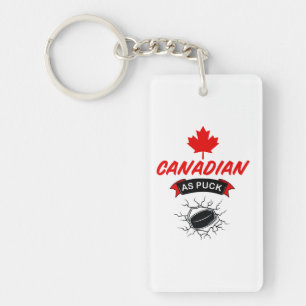 Canadees als Puck Sleutelhanger
