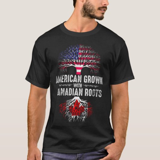 Canadees-Amerikaans Canadees-Amerikaans T-shirt (Voorkant)