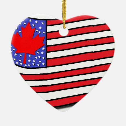 Canadees Amerikaans Keramisch Ornament (Voorkant)