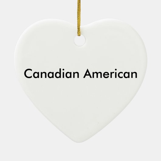 Canadees Amerikaans Keramisch Ornament (Achterkant)