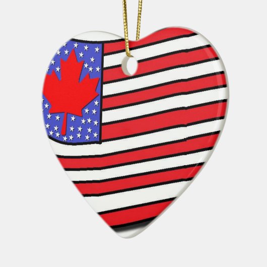 Canadees Amerikaans Keramisch Ornament (Links)