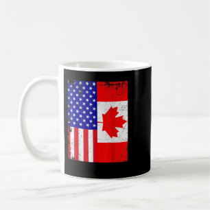Canadees Amerikaans Shirt Verenigde Staten Canada  Koffiemok