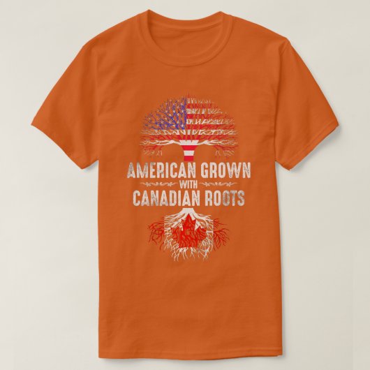 Canadees Amerikaans T-shirt (Design voorkant)