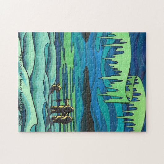 Canadees Art Puzzle Persoonlijk winterlandschap Legpuzzel (Horizontaal)