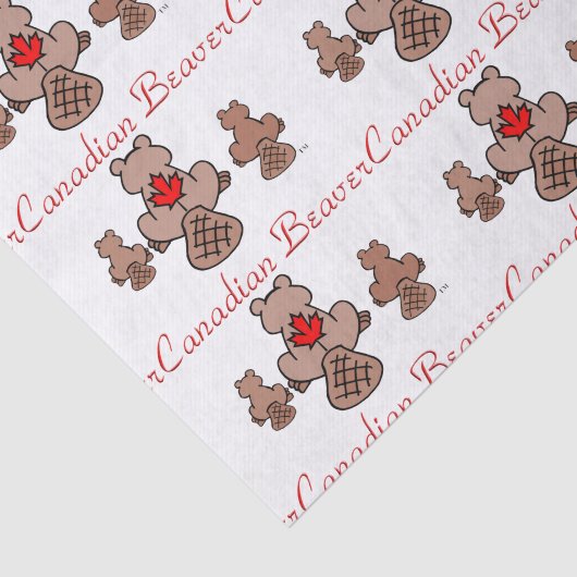 Canadees beaver-weefselpapier tissuepapier (Detail)