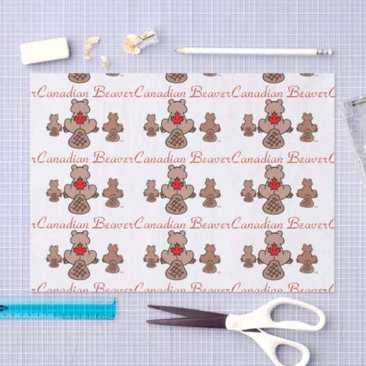 Canadees beaver-weefselpapier tissuepapier (Craft)