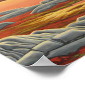 Canadees Beer voor landschapsschilderkunst Poster (Hoek)