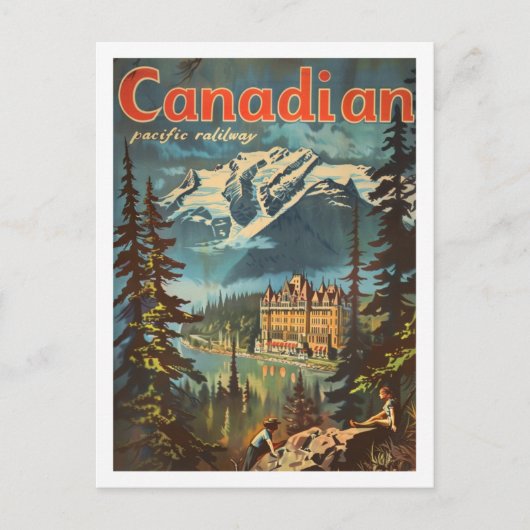Canadees  Beroemde Reisplaats Briefkaart (Voorkant)