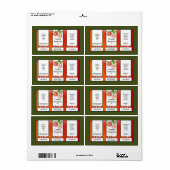 Canadees bliksetiket voor tomatenpuin etiket (Full Sheet)