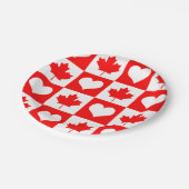 Canadees bord, Verjaardag, Canada Party Papieren Bordje (Gekanteld)