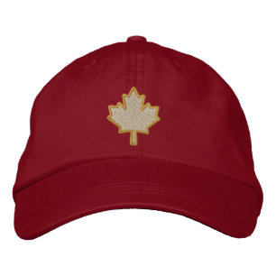Canadees borduurblaasleder geborduurde pet