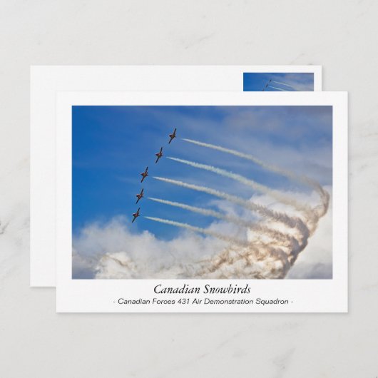 Canadees briefkaart Snowbird (Voorkant / Achterkant)