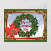 Canadees Briefkaart voor Kerstmis (Voorkant)