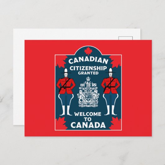 Canadees Burgerschap Viering Gift Briefkaart (Voorkant / Achterkant)