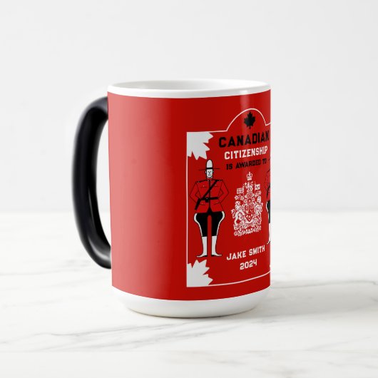 Canadees Burgerschap Viering Gift Magische Mok (Voorkant links)