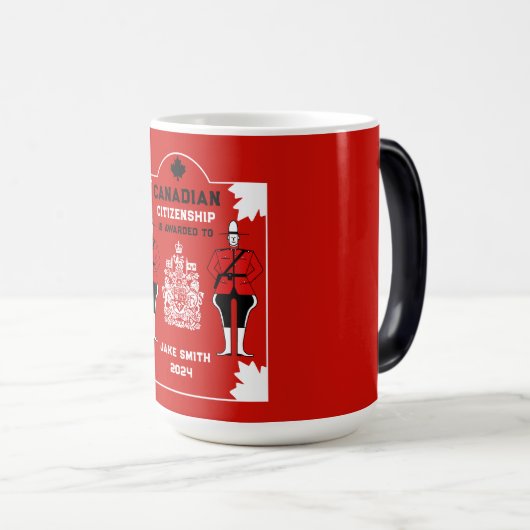 Canadees Burgerschap Viering Gift Magische Mok (Voorkant rechts)