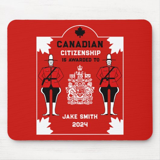 Canadees Burgerschap Viering Gift Muismat (Voorkant)