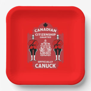 Canadees Burgerschap Viering Gift Papieren Bordje