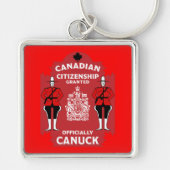 Canadees Burgerschap Viering Gift Sleutelhanger (Voorkant)