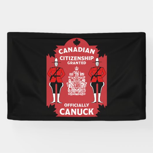 Canadees Burgerschap Viering Gift Spandoek (Horizontaal)