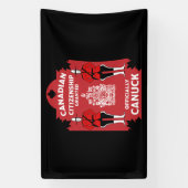 Canadees Burgerschap Viering Gift Spandoek (Verticaal)